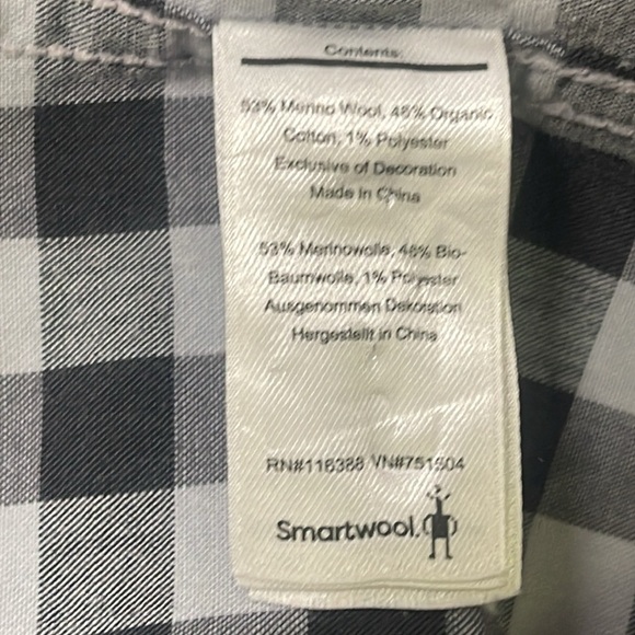 Smartwool Men's Everyday Exploration Gingham Short Sleeve Shirt Sz M - Picture 10 of 11